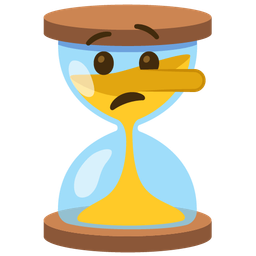 lying face and hourglass not done