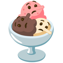 lying face and ice cream