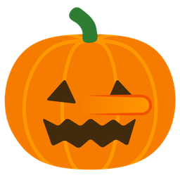 lying face and jack-o-lantern