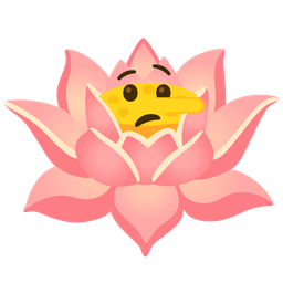 lying face and lotus