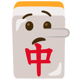 lying face and mahjong red dragon