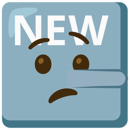 lying face and NEW button