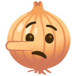 lying face and onion