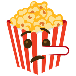 lying face and popcorn