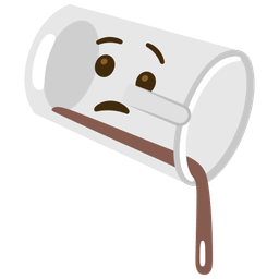 lying face and pouring liquid