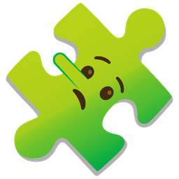 lying face and puzzle piece