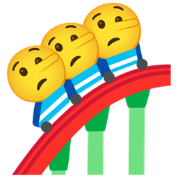 lying face and roller coaster