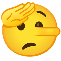 lying face and saluting face