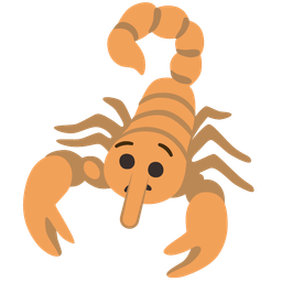 lying face and scorpion