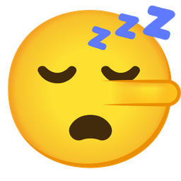 lying face and sleeping face