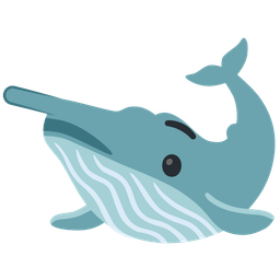 lying face and spouting whale