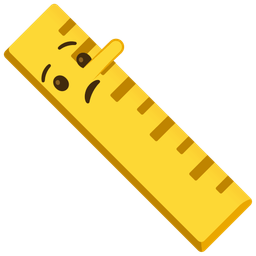 lying face and straight ruler