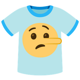 lying face and t-shirt