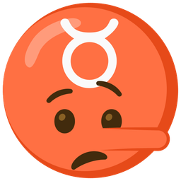 lying face and Taurus