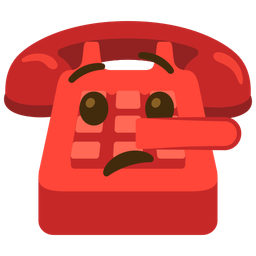 lying face and telephone