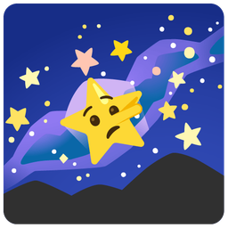 lying face and telescope