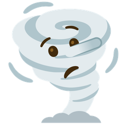 lying face and tornado