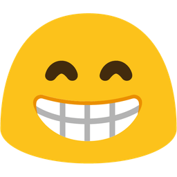 Magic wand and Beaming face with smiling eyes