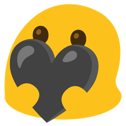 magic wand and black heart