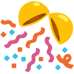 magic wand and confetti ball