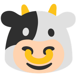 magic wand and cow face