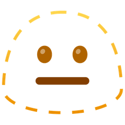 magic wand and dotted line face