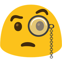 magic wand and face with monocle