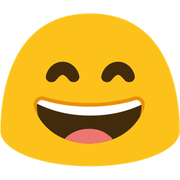 Magic wand and Grinning face with smiling eyes