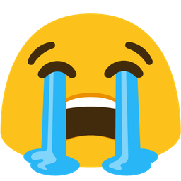 magic wand and loudly crying face