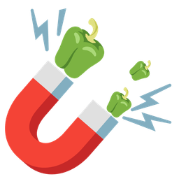 Magnet and Bell pepper