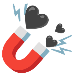 Magnet and Black heart