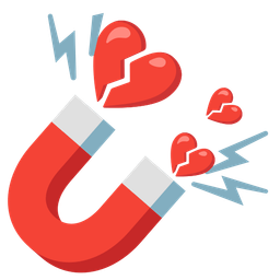 magnet and broken heart