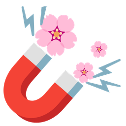 Magnet and Cherry blossom