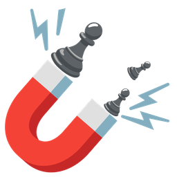 Magnet and Chess pawn