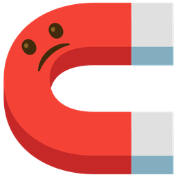 magnet and confused face