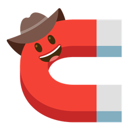 magnet and cowboy hat face