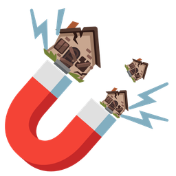 Magnet and Derelict house