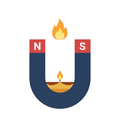 Magnet and Diya lamp