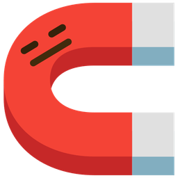 magnet and expressionless face