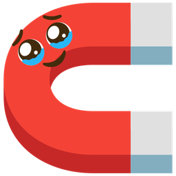 magnet and face holding back tears