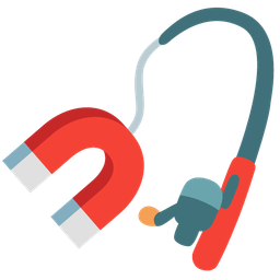 Magnet and Fishing pole