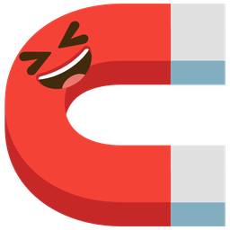 Magnet and Grinning squinting face