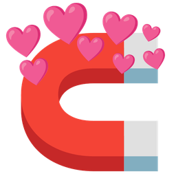 magnet and heart with arrow