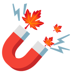 Magnet and Maple leaf