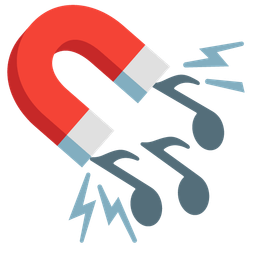 Magnet and Musical notes