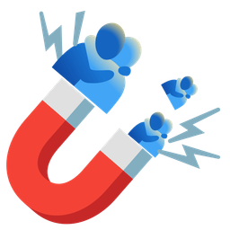 Magnet and People hugging