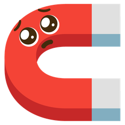 magnet and pleading face