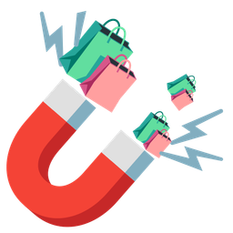 Magnet and Shopping bags