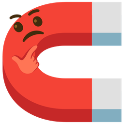 magnet and thinking face