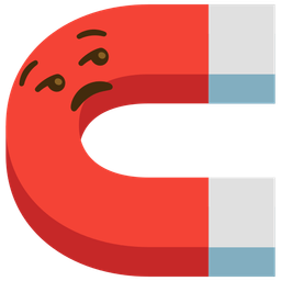 magnet and unamused face